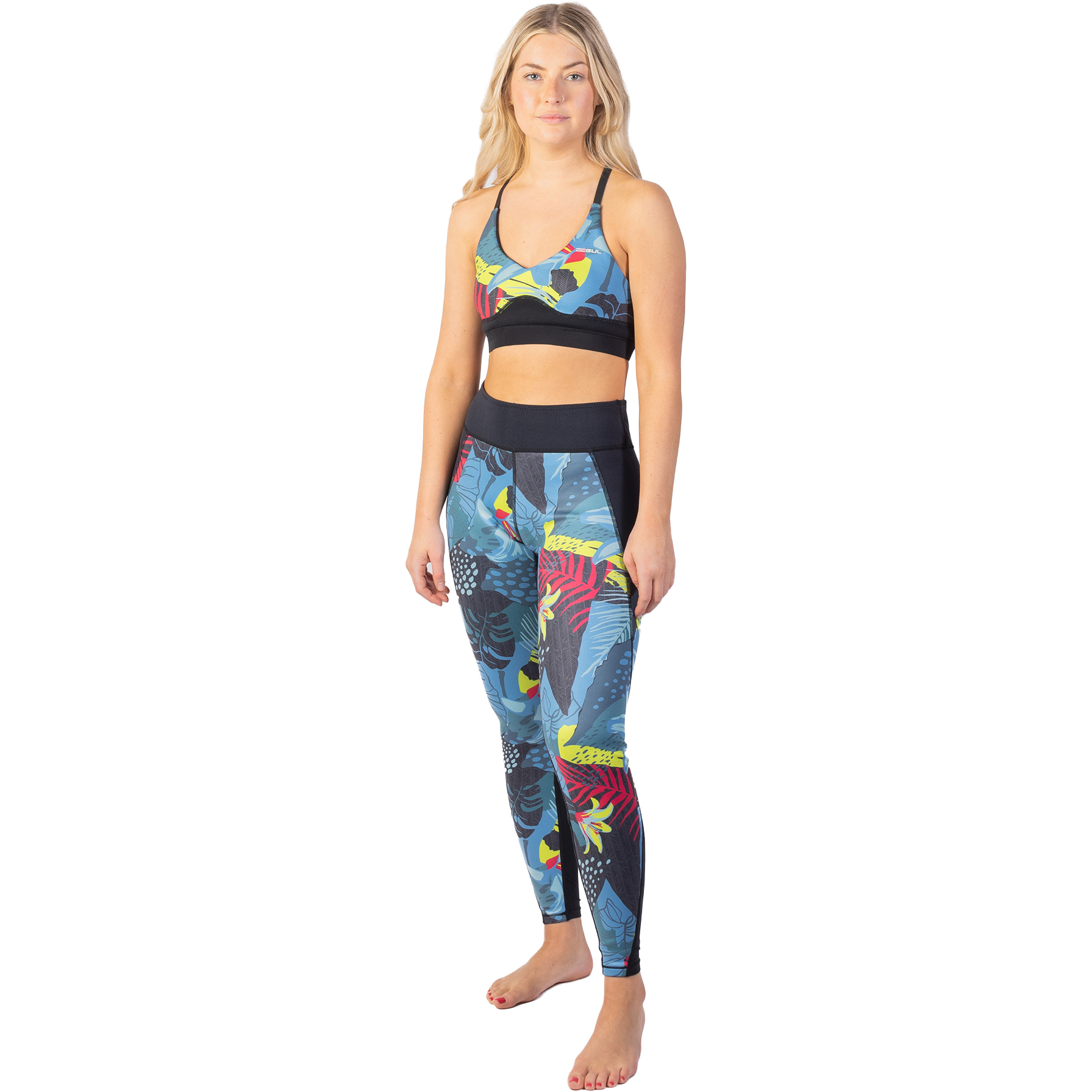 Gul Womens Luna7 SUP Bra LA0303-C1 - Tropical / Black